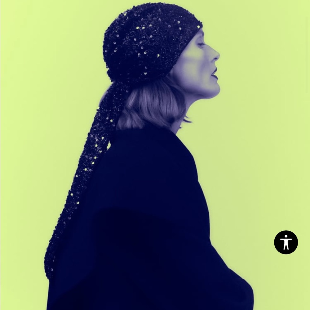 ZARA SEQUINED CAP HEADBAND